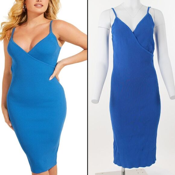 Guess Haley Ribbed Bodycon Dress - Picture 1 of 5
